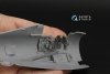 Quinta Studio QD48653 P-47D Thunderbolt Razorback 3D-Printed & coloured Interior on decal paper (Miniart) 1/48
